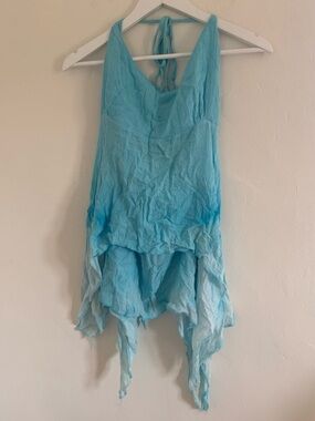 Handkerchief Style Tunic Top with Sparkles